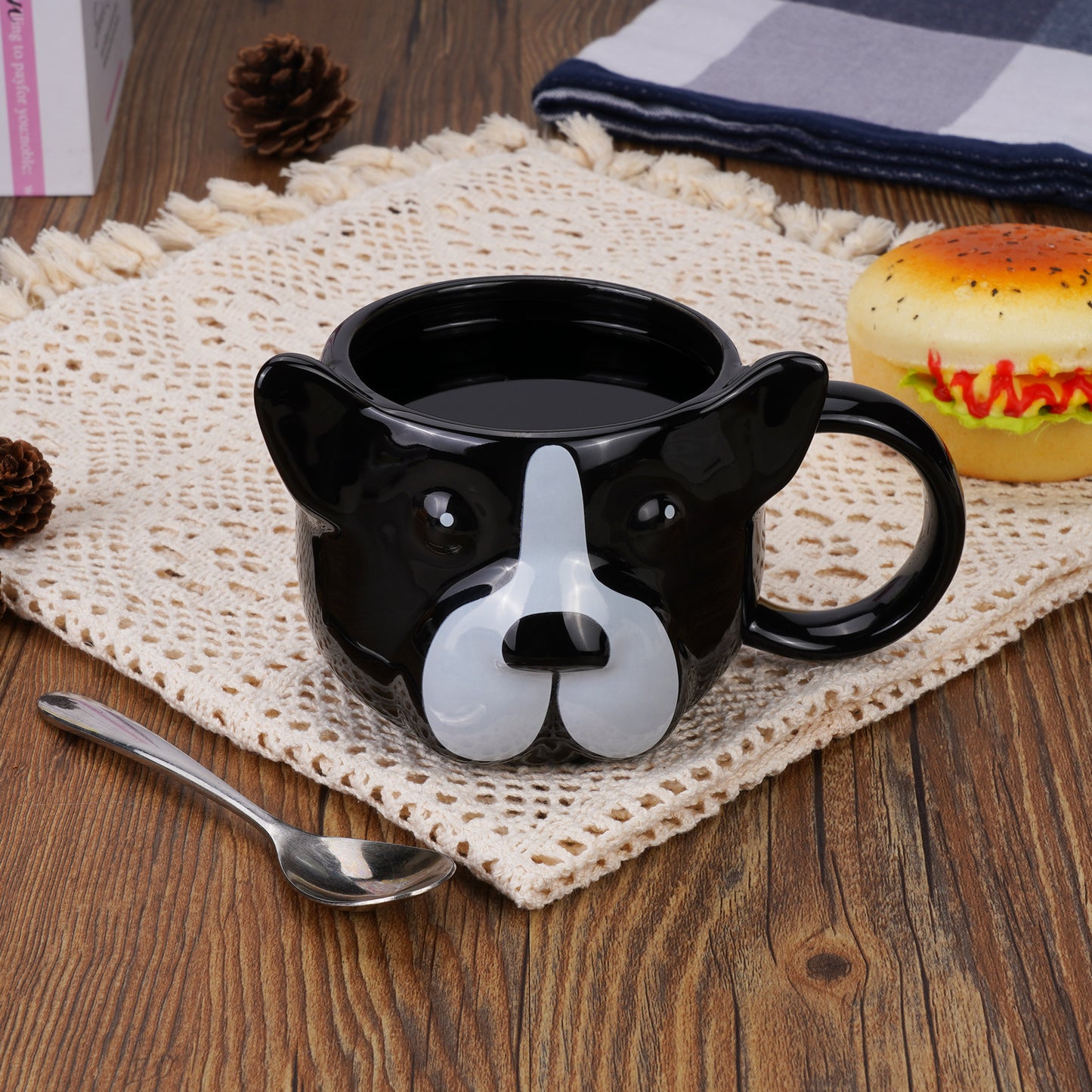 ToCooTo Dog Mug 14 oz Cute Ceramic Coffee Mug 3D Porcelain Tea Mug for Women Kawaii Cup Dog lover Gifts for Men Christmas Gifts Housewarming Holiday Birthday Gifts for Women Mom Kids Men and Friend