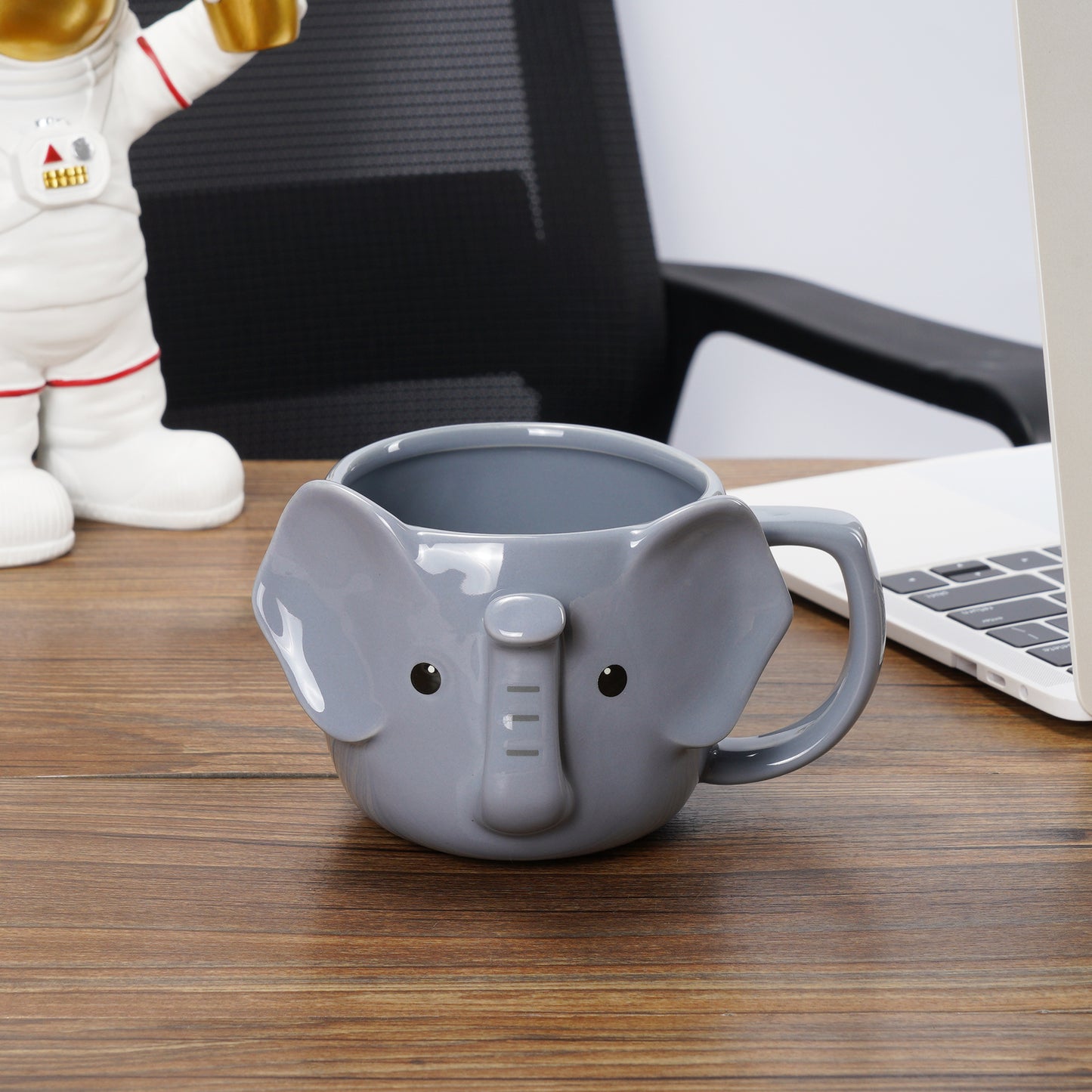 ToCooTo Elephant Mug 14 oz Cute Ceramic Coffee Mug 3D Porcelain Tea Mug for Women Kawaii Cup Elephant Gifts Christmas Gifts Housewarming Holiday Birthday Gifts for Women Mom Kids Men and Friend