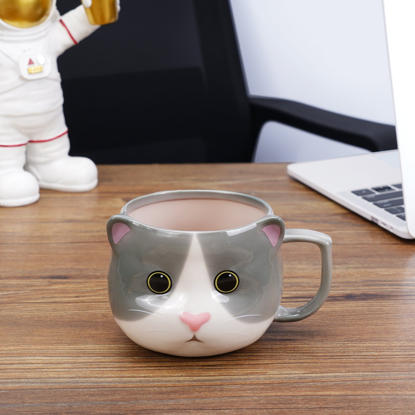 ToCooTo Cat Mug 14 oz Cute Ceramic Coffee Mug 3D Porcelain Tea Mug for Women Kawaii Cup Cat Gifts for Cat Lovers Christmas Gifts Housewarming Holiday Birthday Gifts for Women Mom Kids Men and Friend